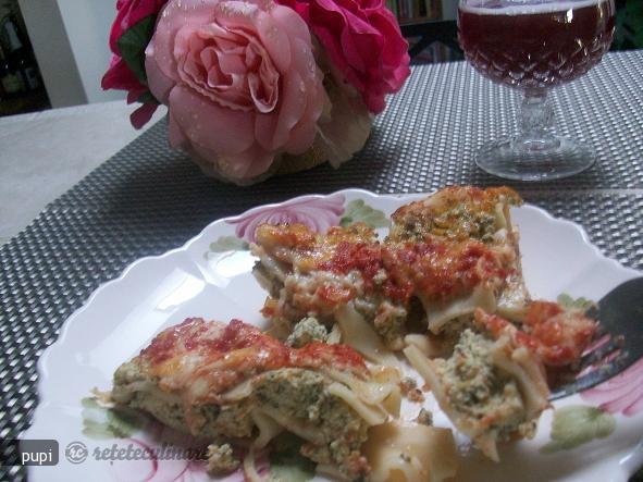 Lasagna cu Branza si Spanac (Spinach And Cheese Lasagna)