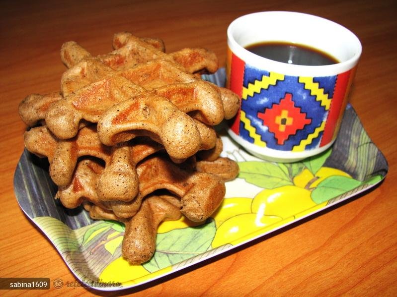 Vafe cu cafea si ciocolata