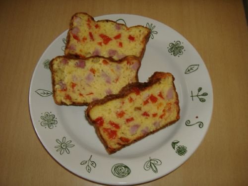 Chec aperitiv - cu jambon si ardei gras