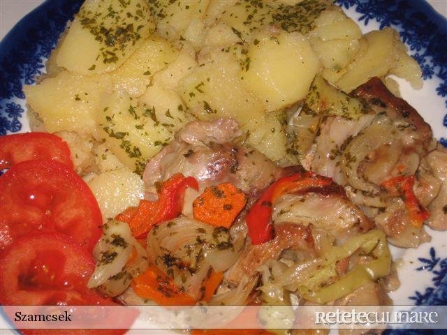 Vitel la cuptor cu cartofi