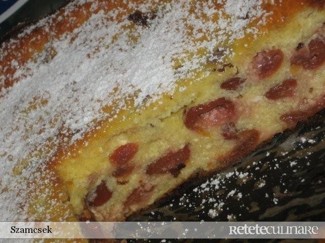 Prajitura cu branza dulce si visine