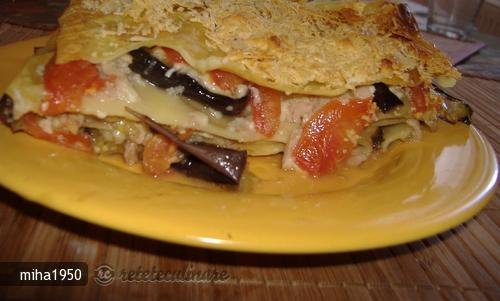 Lasagna cu Vinete si Ton