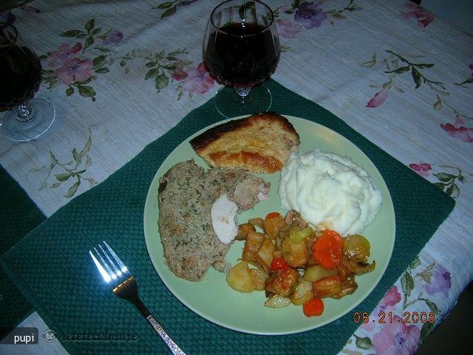 Pui Umplut Gratinat