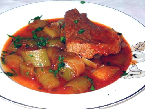 Mancare de Praz cu Carne