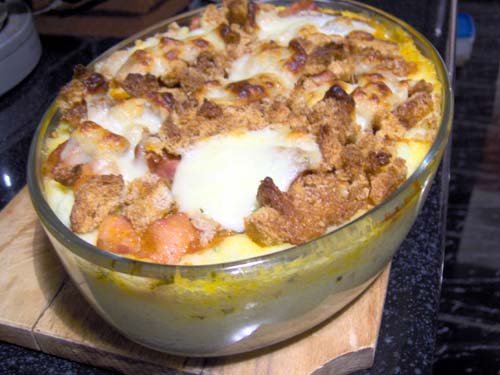 Mancare cu kaizer la cuptor