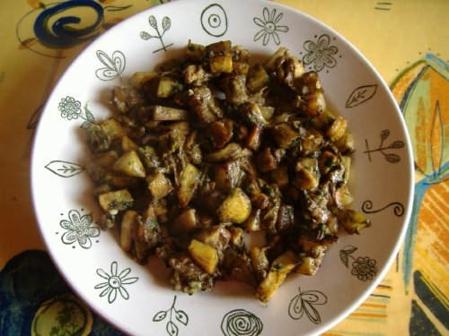 Hribi cu cartofi risolé