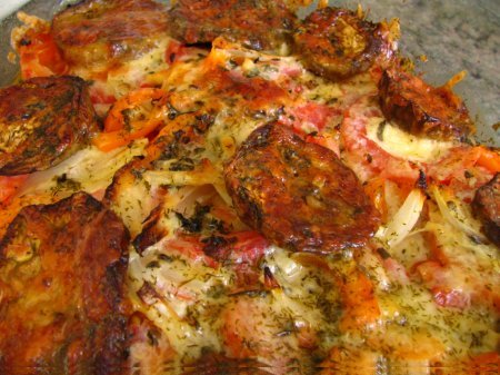 Vinete cu rosii la cuptor