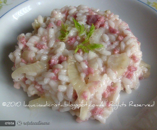 Risotto cu Fenicul si Cirnat Proaspat