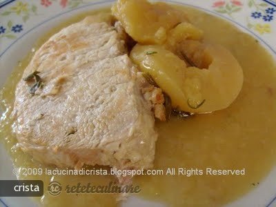 Muschi de Porc cu Mere (in Oala Sub Presiune)