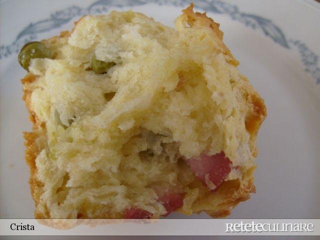 Muffins cu Mazare si Cremvurst