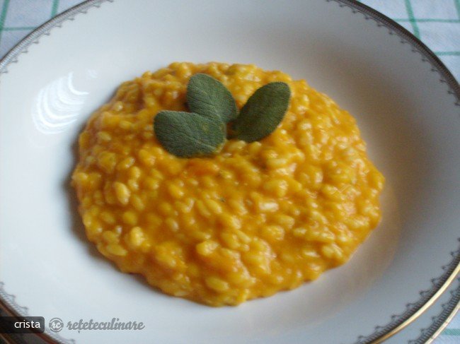 Risotto cu Dovleac Copt si Brinza Cremoasa