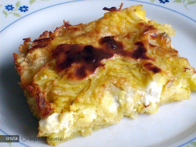 Gratin de Cartofi Rasi cu Mix de Brinza