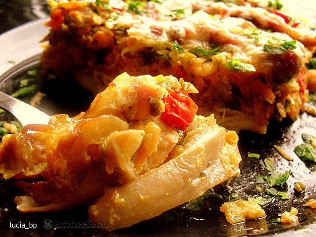 Musaca din Piept/Pulpe de Pui si Legume
