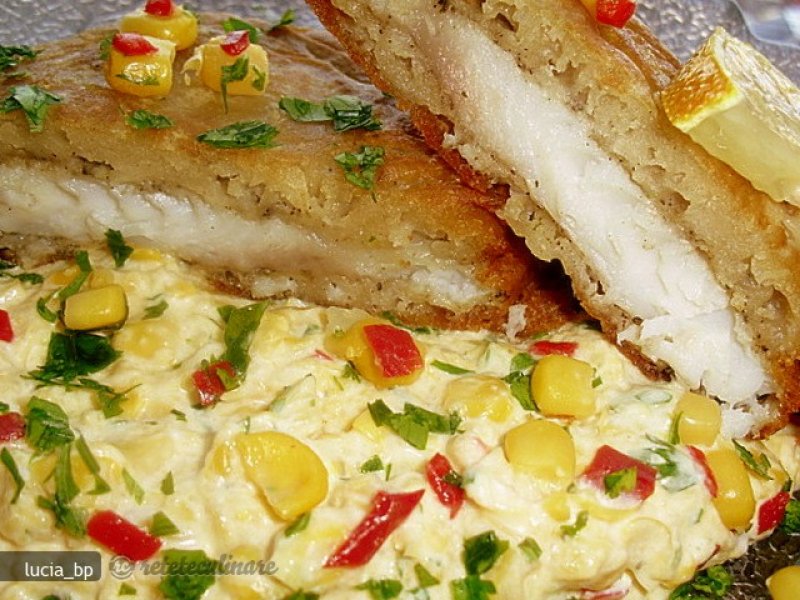 Peste in `Haine Groase` cu Pasta de Porumb