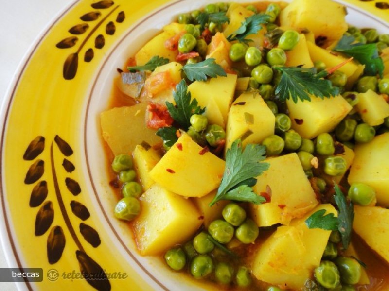 Aloo Mutter - Curry cu Mazare si Cartofi