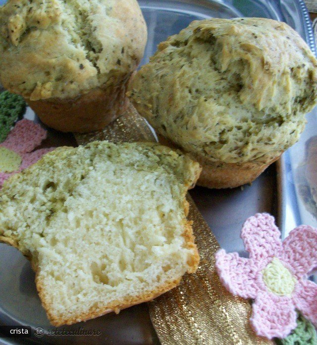 Muffin in Doua Culori cu Pesto