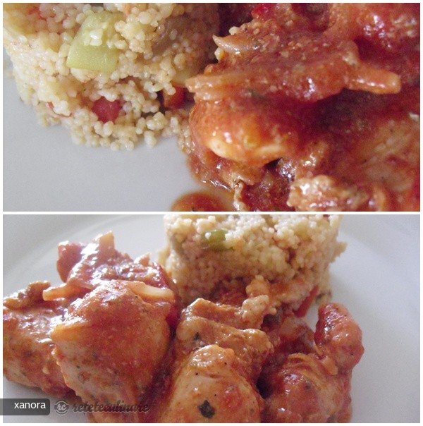 Pui Marinat si Garnitura de Cous-cous