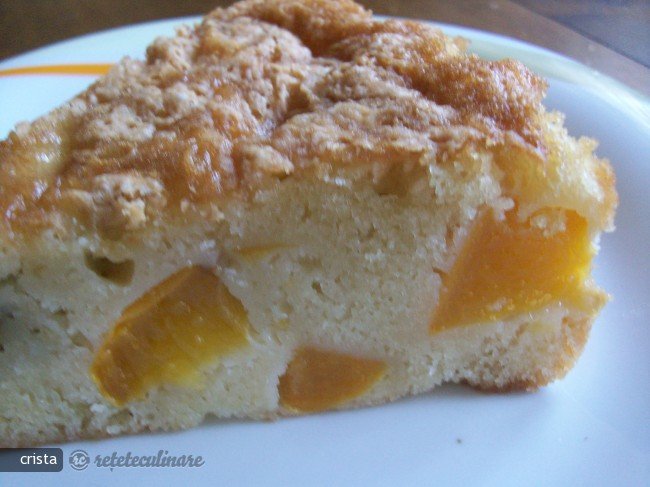 Prajitura cu Piersici in Aluat