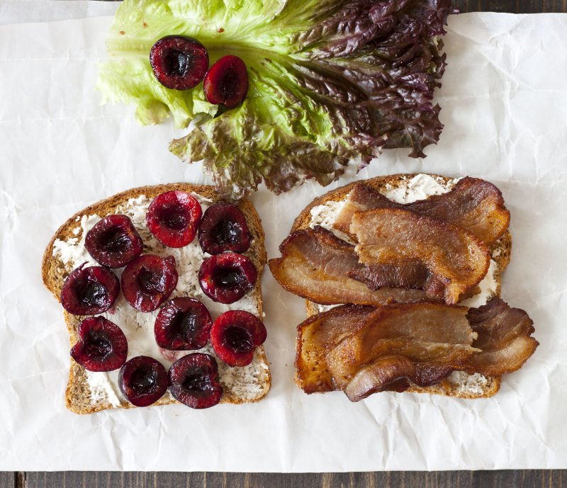 Cum sa faci cel mai bun sandvis cu cirese si bacon
