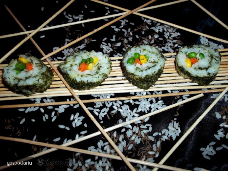 Sushi cu Legume in Crusta de Marar