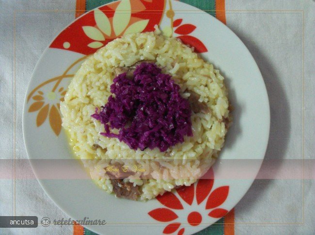 Pilaf cu carne de porc