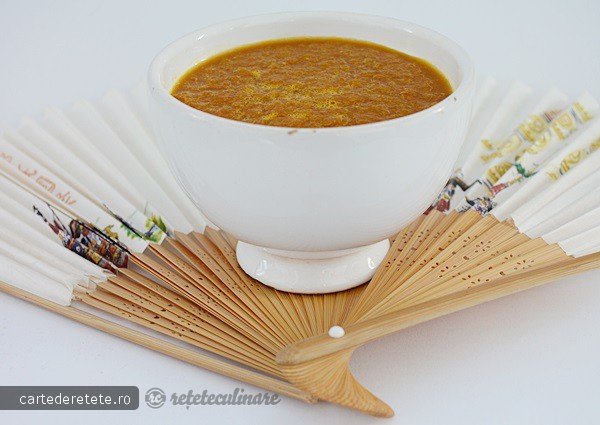 Supa Crema de Morcovi cu Miso - de post, pregatita cu blenderul Oster