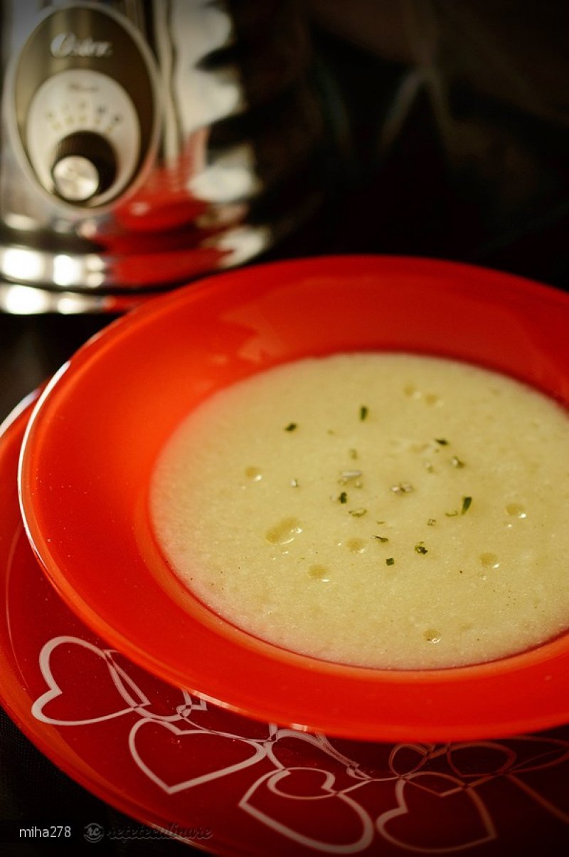 Supa Crema de Usturoi - de post, pregatita cu blenderul Oster