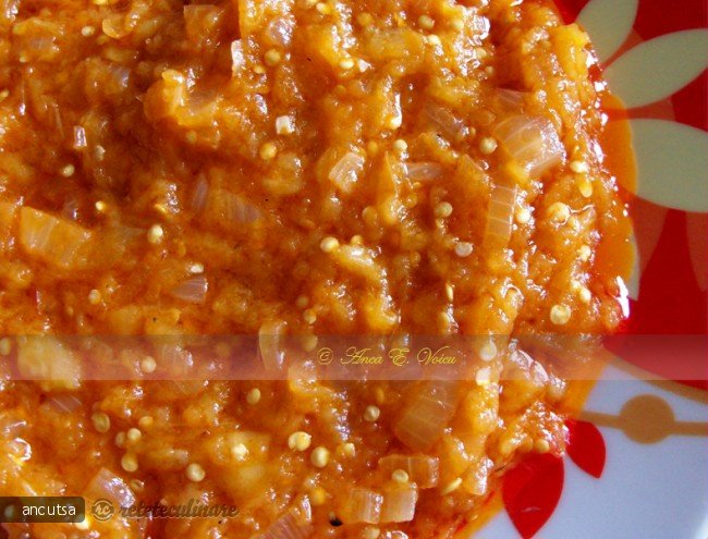 Zacusca de vinete si ardei