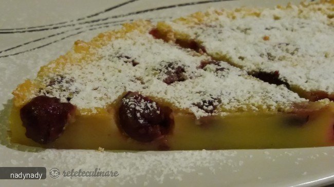 Clafoutis cu visine si coniac