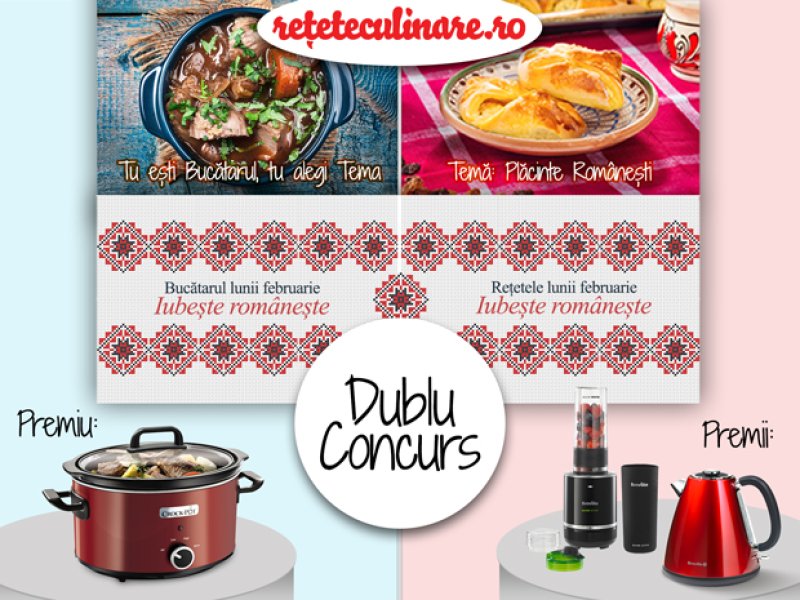 CONCURS: Bucatarul lunii Februarie si Retetele lunii Februarie