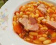 Fasole scazuta cu ciolan afumat la cuptor