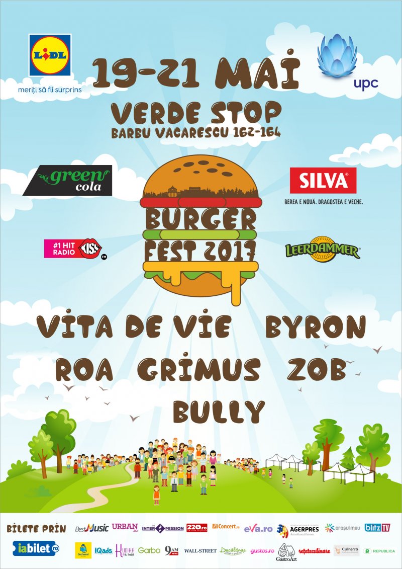 Super trupe la BURGERFEST 2017 - singurul eveniment din România dedicat în exclusivitate burgerilor