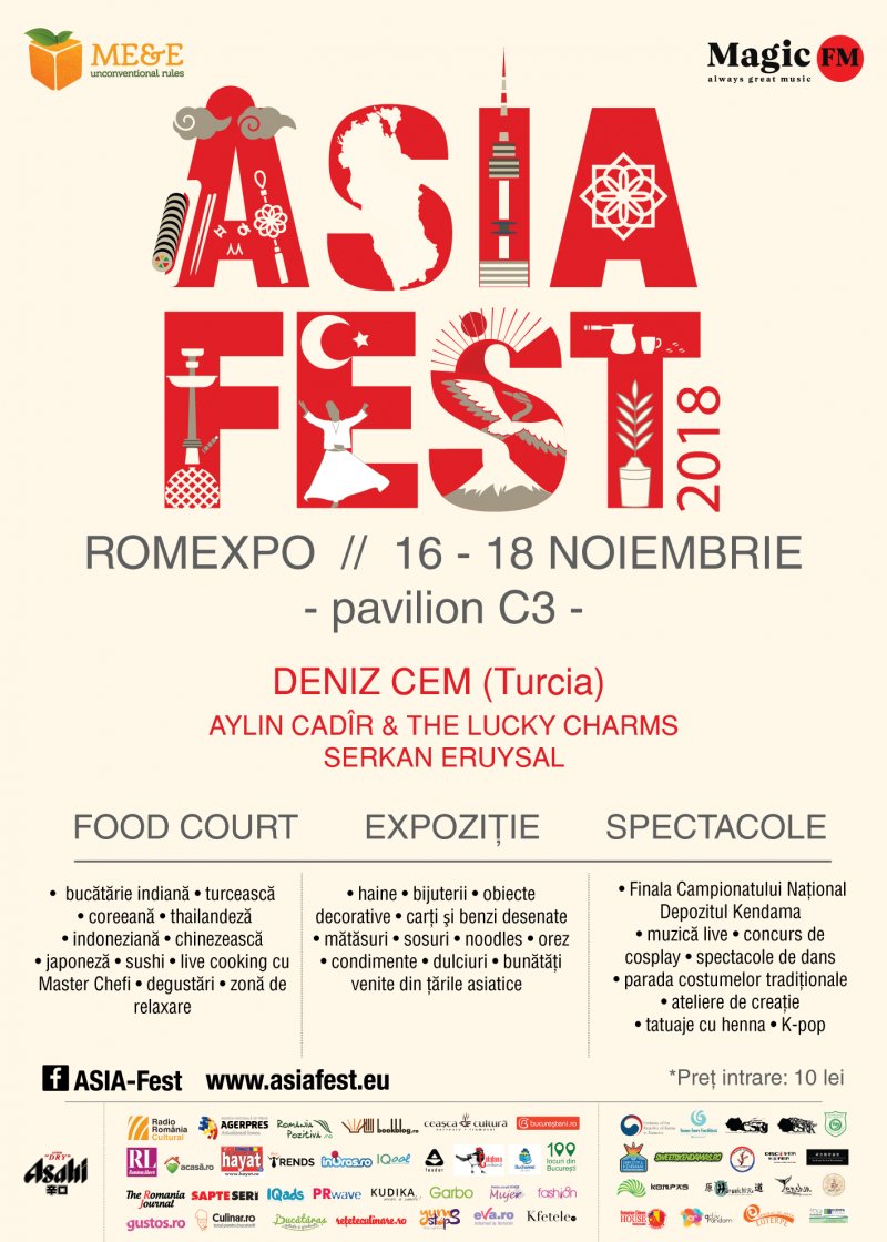 Asia Fest la cea de-a șasea ediție, între 16 – 18 noiembrie, la Romexpo