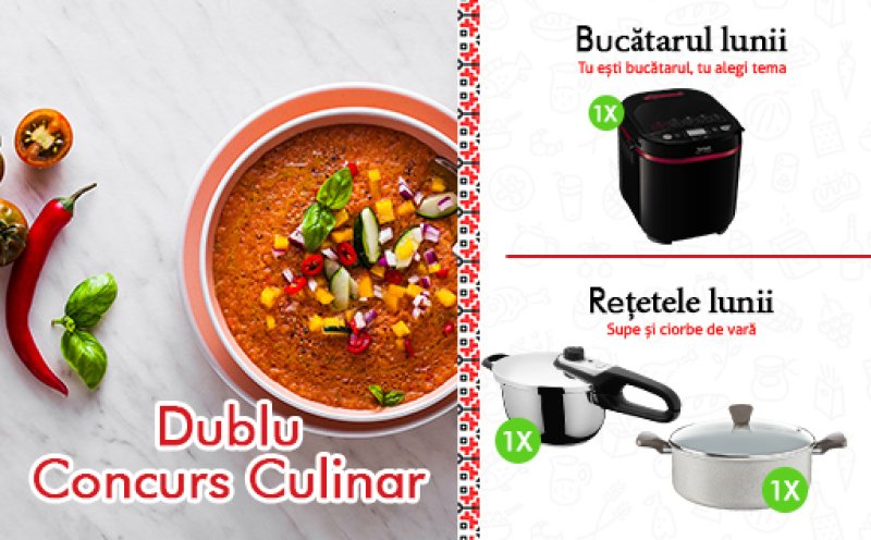 DUBLU CONCURS CULINAR: Bucatarul Lunii si Retetele Lunii August