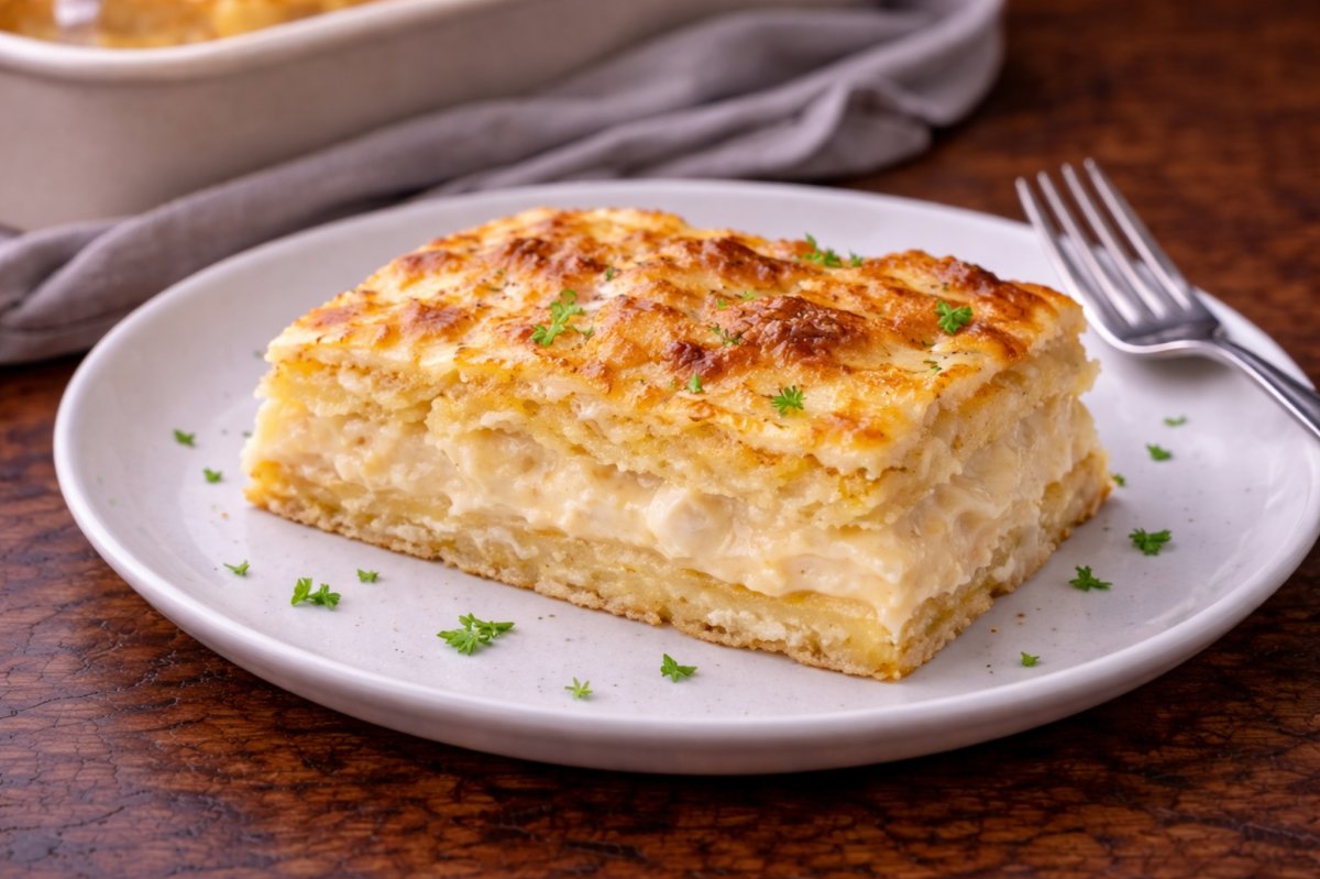 Cartofi gratinati la cuptor - un preparat simplu si satios