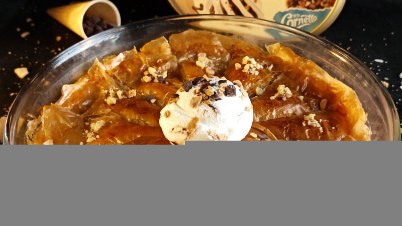 Baclava cu nucă și înghețată Carte d'Or - Desertul delicios care te cucerește