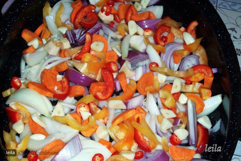 Iepure pe Pat de Legume