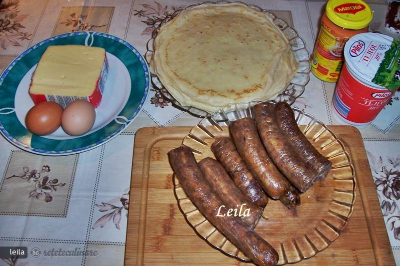 Clatite Umplute cu Carnati Afumati