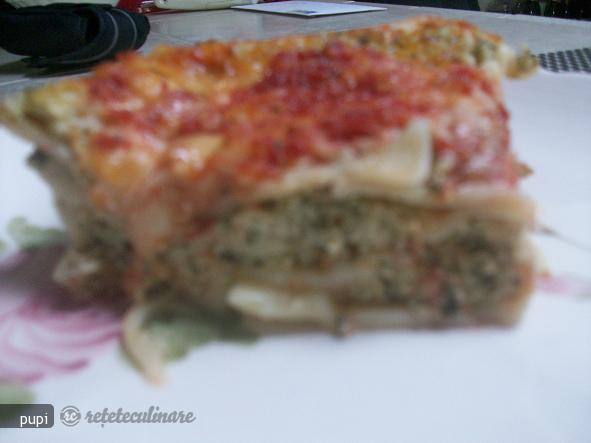 Lasagna cu Branza si Spanac (Spinach And Cheese Lasagna)