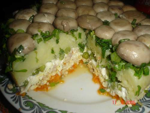 Salata `Poienita cu ciuperci`