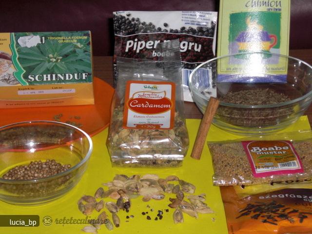 Sos cu Garam Masala si Nigella