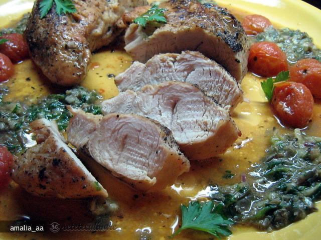 Friptura de curcan in sos aromat