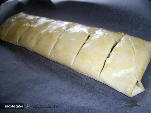 Strudel cu Ricotta si Sparanghel