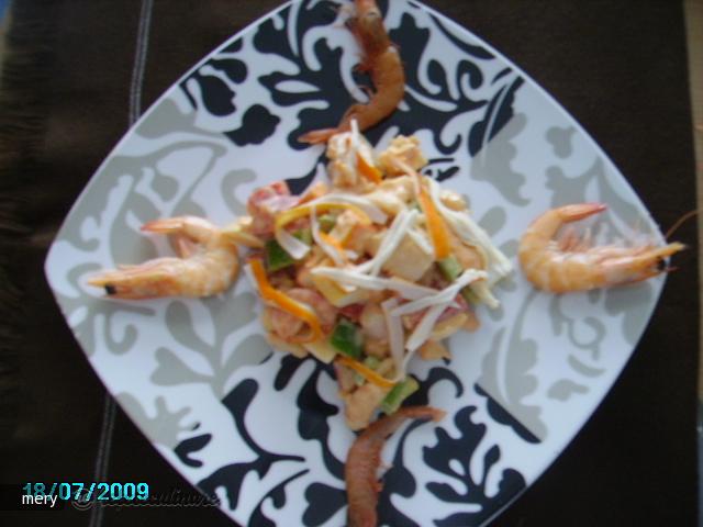 Salata `salpicon de mar`