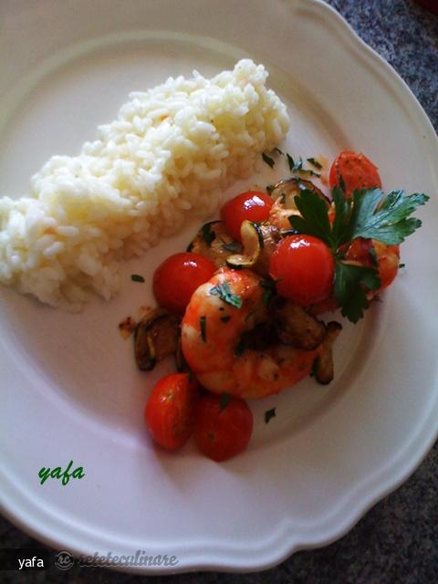 Creveti Flambate cu Whisky