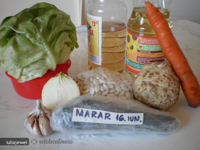 Supa de Fasole cu Salata Verde