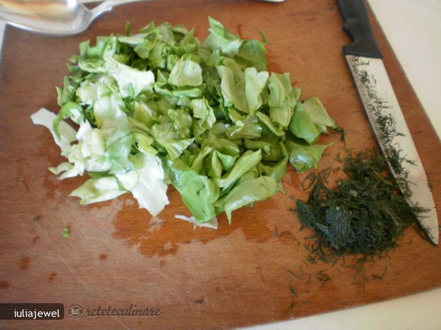Supa de Fasole cu Salata Verde