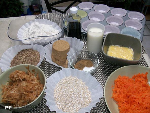 Muffins cu Seminte de In si Tarate de Ovaz