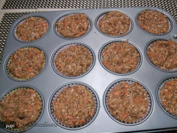 Muffins cu Seminte de In si Tarate de Ovaz