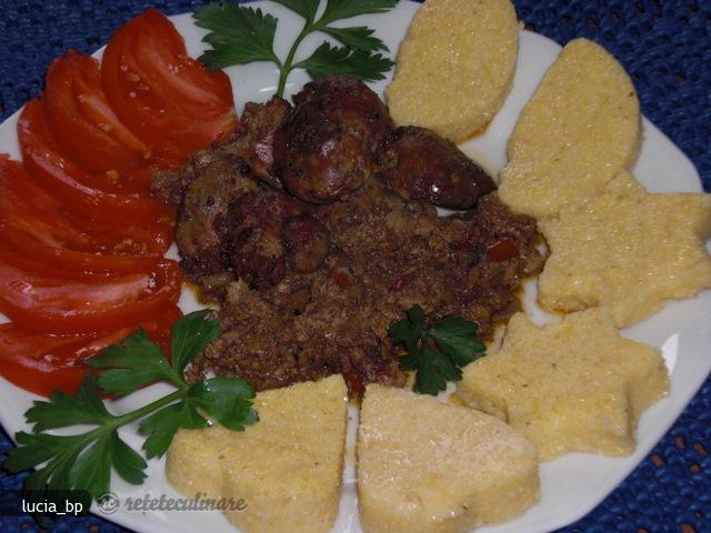 Ficatei de Pui cu Mamaliguta